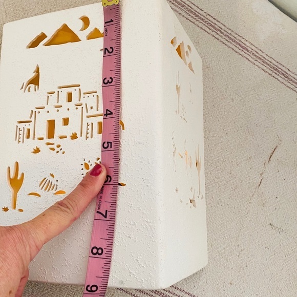 Southwestern Aztec Decor Light Wolf Cactus Donkey - Picture 13 of 15